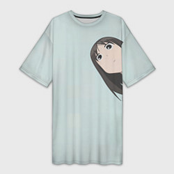 Женская длинная футболка Azumanga Daioh Аюму Касуга