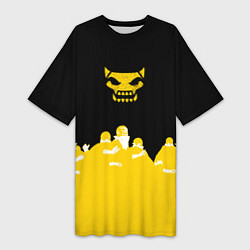 Футболка женская длинная Боевой отряд Полный провал Fighter D, цвет: 3D-принт