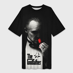 Футболка женская длинная The Godfather - Don Vito, цвет: 3D-принт