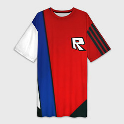 Футболка женская длинная Roblox uniform, цвет: 3D-принт