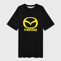 Женская длинная футболка Mazda yellow