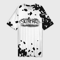 Женская длинная футболка Silent hill logo downpoor