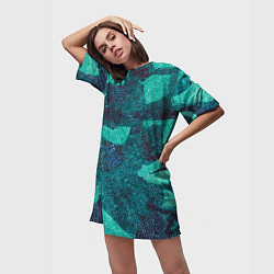 Футболка женская длинная Fartech, цвет: 3D-принт — фото 2