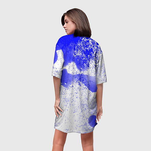 Женская длинная футболка Alan wake всплеск красок / 3D-принт – фото 4