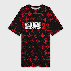 Футболка женская длинная Red dead redemption x farcry pattern, цвет: 3D-принт