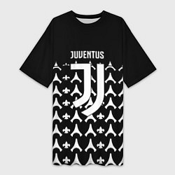 Футболка женская длинная Juventus sport club, цвет: 3D-принт