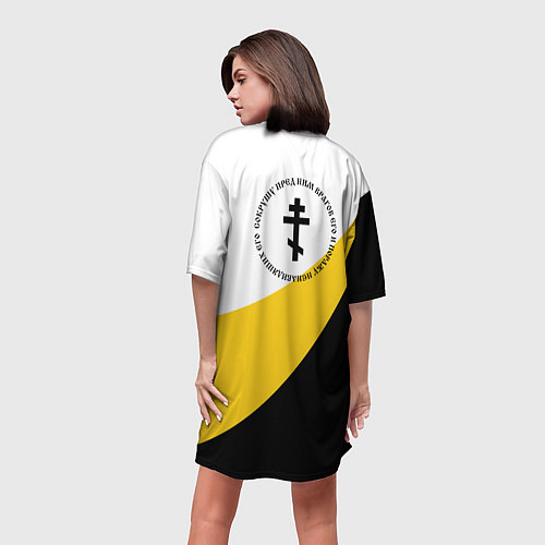 Женская длинная футболка Сокрушу пред ним врагов его большой крест / 3D-принт – фото 4