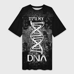 Женская длинная футболка Its my DNA