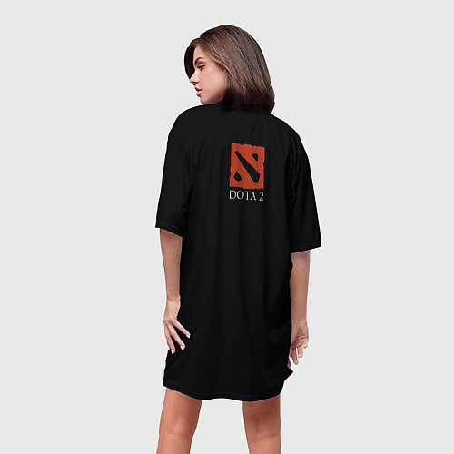 Женская длинная футболка Снайпер Dota 2 / 3D-принт – фото 4