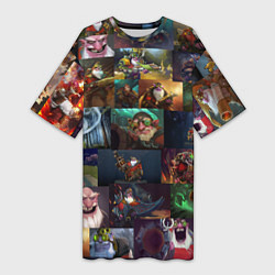 Женская длинная футболка Sniper Dota 2