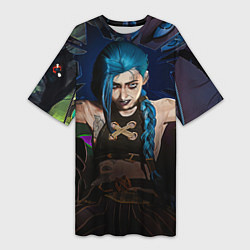 Женская длинная футболка Unhappy Jinx