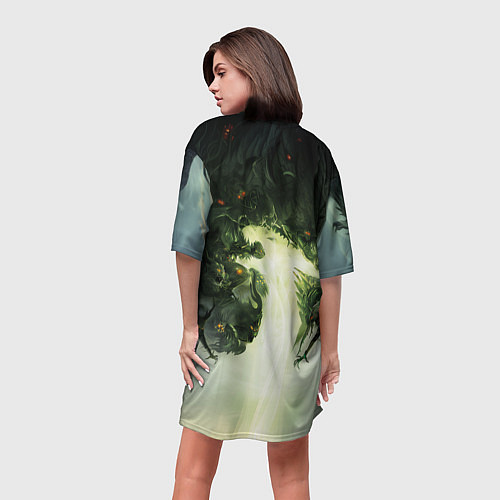 Женская длинная футболка Illustration Dragon Age Inquisition / 3D-принт – фото 4