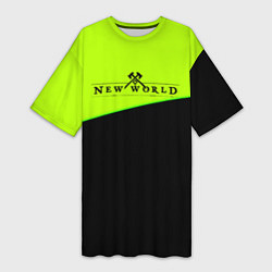 Женская длинная футболка New world geomerty