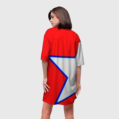 Женская длинная футболка NBA star / 3D-принт – фото 4