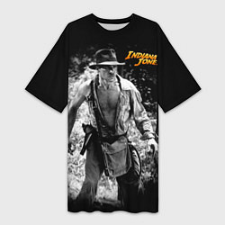 Женская длинная футболка Indiana Jones