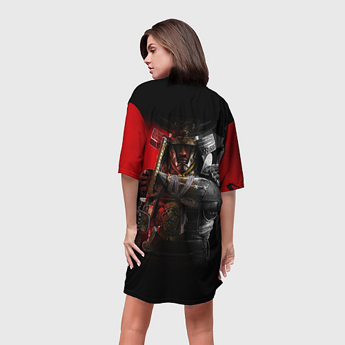 Женская длинная футболка Ассасинс Крид Тени / 3D-принт – фото 4