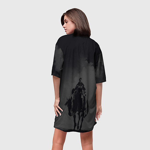 Женская длинная футболка Kingdom come deliverance 2 / 3D-принт – фото 4