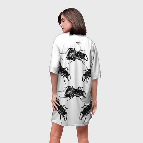 Женская длинная футболка Mezzanine album / 3D-принт – фото 4