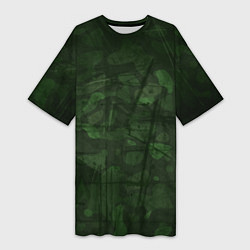 Футболка женская длинная Абстракция - strange camouflage, цвет: 3D-принт