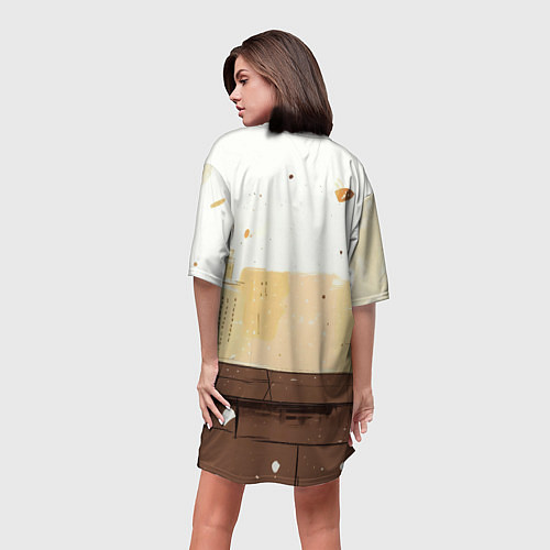 Женская длинная футболка Мини человек-паук / 3D-принт – фото 4