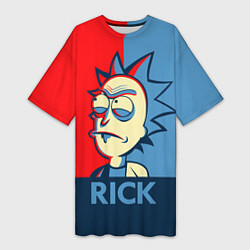 Женская длинная футболка Rick pop art