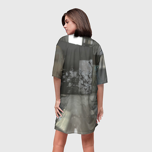 Женская длинная футболка Человек паук предупреждает / 3D-принт – фото 4