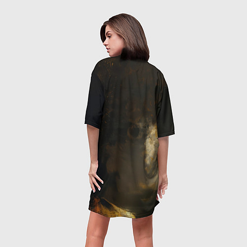 Женская длинная футболка Spider man poster / 3D-принт – фото 4