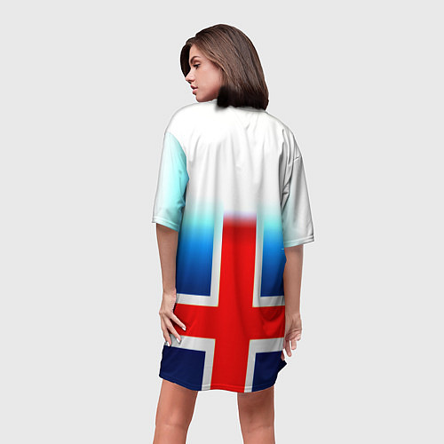 Женская длинная футболка Liverpool Англия / 3D-принт – фото 4