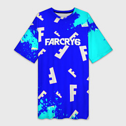 Женская длинная футболка Farcry 6 pattern