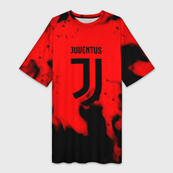 Женская длинная футболка Ювентус jujym