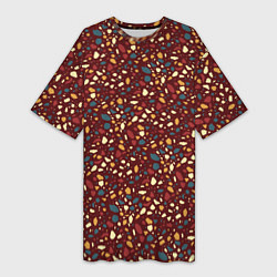 Футболка женская длинная Садовая дорожка, цвет: 3D-принт