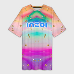 Женская длинная футболка Inzoi с золотыми звездочками