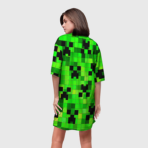 Женская длинная футболка Minecraft xbox / 3D-принт – фото 4