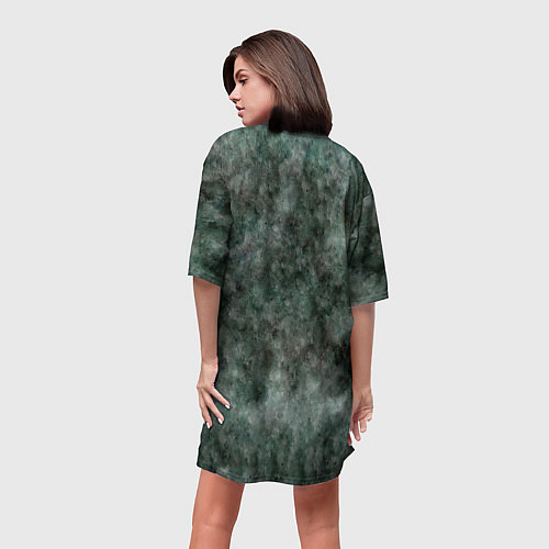 Женская длинная футболка Две горящие свечи в темноте / 3D-принт – фото 4