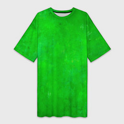 Футболка женская длинная Свет зелёного фонаря, цвет: 3D-принт