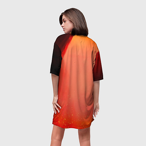 Женская длинная футболка The last of us Joel Ellie / 3D-принт – фото 4