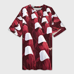 Женская длинная футболка Рассказ служанки паттерн