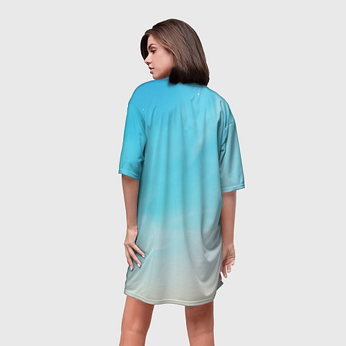 Женская длинная футболка Genshin Impact - персонаж Сяо / 3D-принт – фото 4