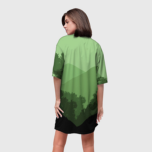 Женская длинная футболка Joel and Ellie - The Last of Us / 3D-принт – фото 4