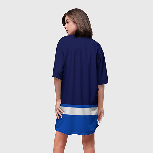 Женская длинная футболка Виннипег Джетс хоккей / 3D-принт – фото 4