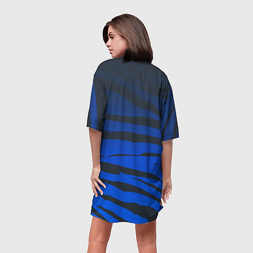 Женская длинная футболка Astro психоделика / 3D-принт – фото 4