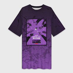 Женская длинная футболка Lazarus: Violet Pattern
