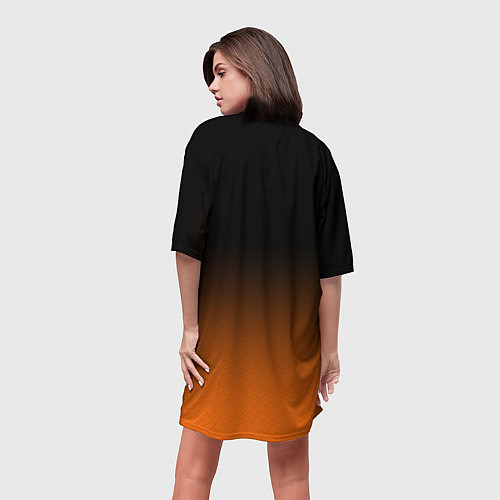 Женская длинная футболка ФК Урал - градиент / 3D-принт – фото 4