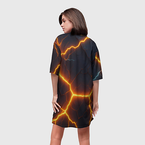 Женская длинная футболка Bones рок звезда / 3D-принт – фото 4