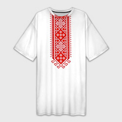 Женская длинная футболка Славянская стилистика Русича