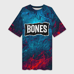 Женская длинная футболка Логотип Bones