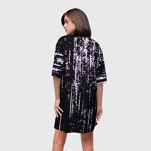 Женская длинная футболка Shade purple / 3D-принт – фото 4