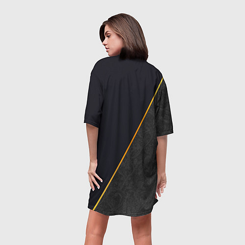 Женская длинная футболка Темный рыцарь в унынье / 3D-принт – фото 4