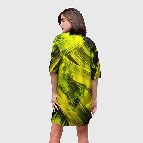 Женская длинная футболка Bones скейтер / 3D-принт – фото 4