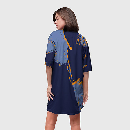 Женская длинная футболка Мемфис Гриззлис - логотип команды / 3D-принт – фото 4